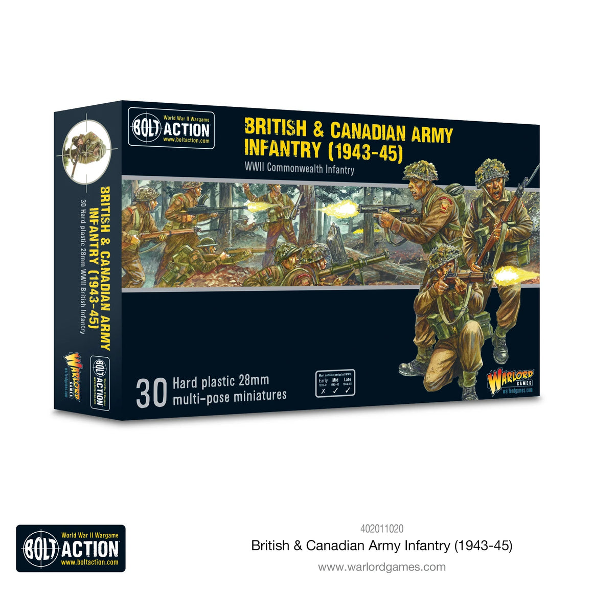 Bolt Action WWII British & Canadian Army Infantry (1943-45)