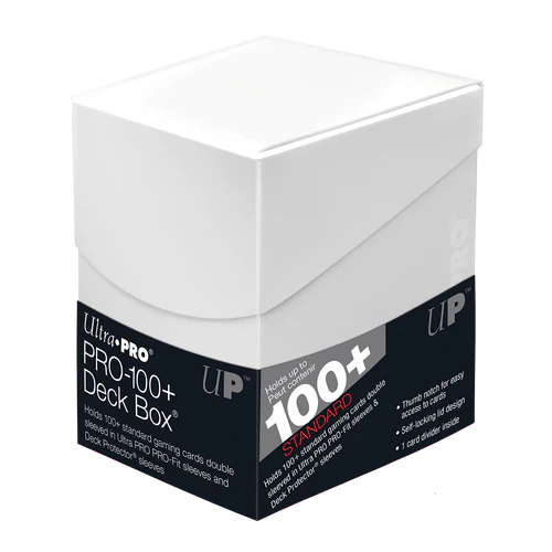 Ultra Pro: Eclipse PRO 100+ Deck Box - Arctic White - Wargames Emporium Ultra Pro: Eclipse PRO 100+ Deck Box - Arctic White - Wargames Emporium