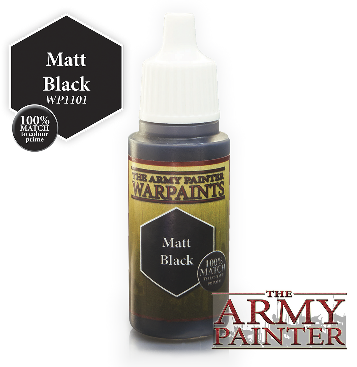 Army Painter Acrylic Warpaint - Matt Black