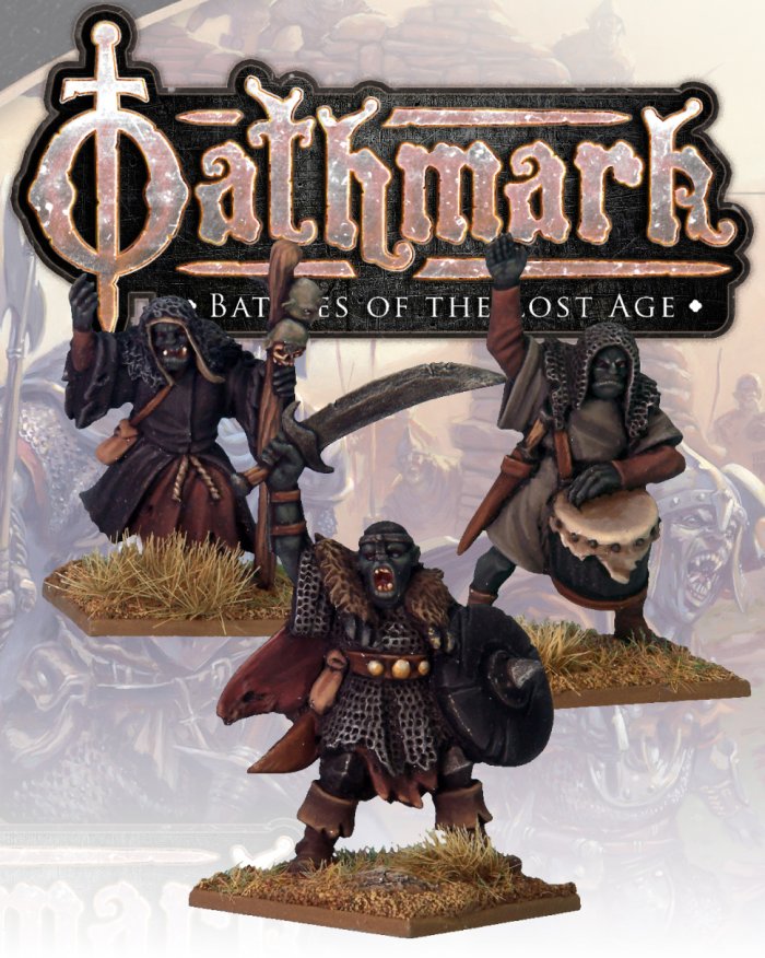 Oathmark Orc King, Wizard & Drummer