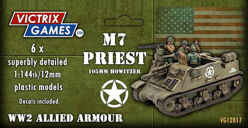 Victrix M7 Priest 105mm Howitzer 12mm/1:144 scale