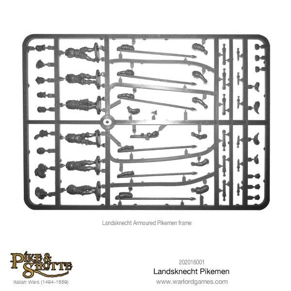 Pike & Shotte Landsknecht Halberdiers single sprue 28mm