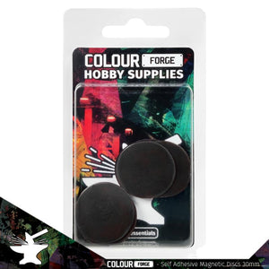 The Colour Forge - Self-Adhesive Magnetic Discs 30mm x10