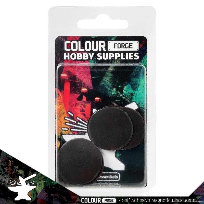 The Colour Forge - Self-Adhesive Magnetic Discs 30mm x10