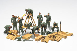 Tamiya: WWII German Tank Crew Field Maintenance Set 1:48 32547
