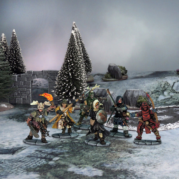 Frostgrave Tovenaars: 8 aanpasbare plastic figuren van 28 mm, middeleeuwse fantasie, leeftijd 48 , montage vereist