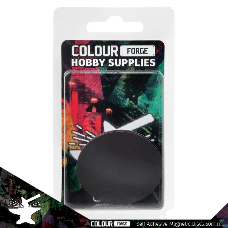 The Colour Forge - Self-Adhesive Magnetic Discs 50mm x3