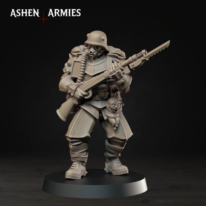 Ashen Armies: Hellbound Apostasy - Heretic Troopers with Rifles