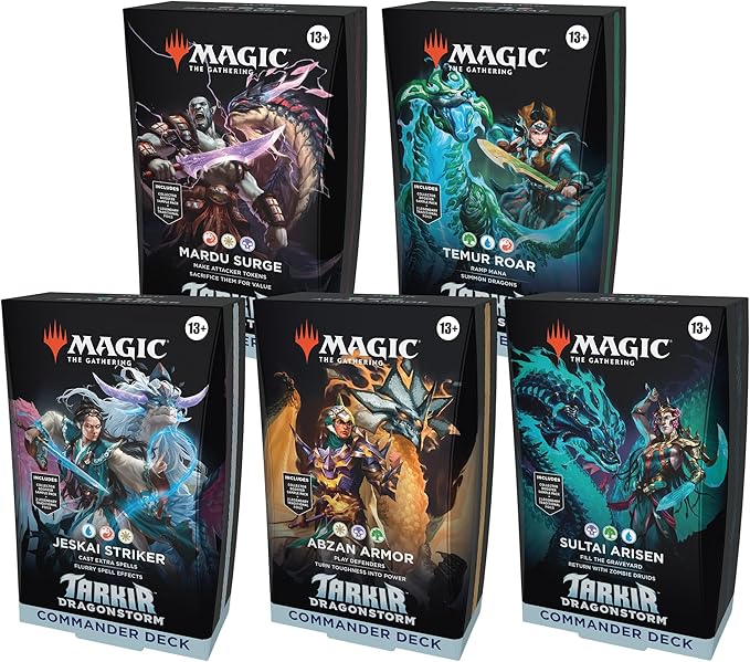 Magic: The Gathering - Tarkir: Dragonstorm - Commander Deck Bundle (Al - Wargames Emporium Magic: The Gathering - Tarkir: Dragonstorm - Commander Deck Bundle (Al - Wargames Emporium