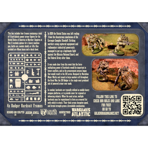 Mobility Hardsuit Wargames Atlantic: Marcher - Empires at War: X19A2 Badger Hardsuits ...