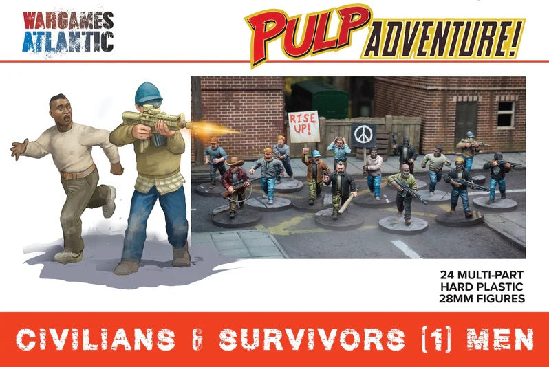 Wargames Atlantic Civilians & Survivors (1): Men 28mm