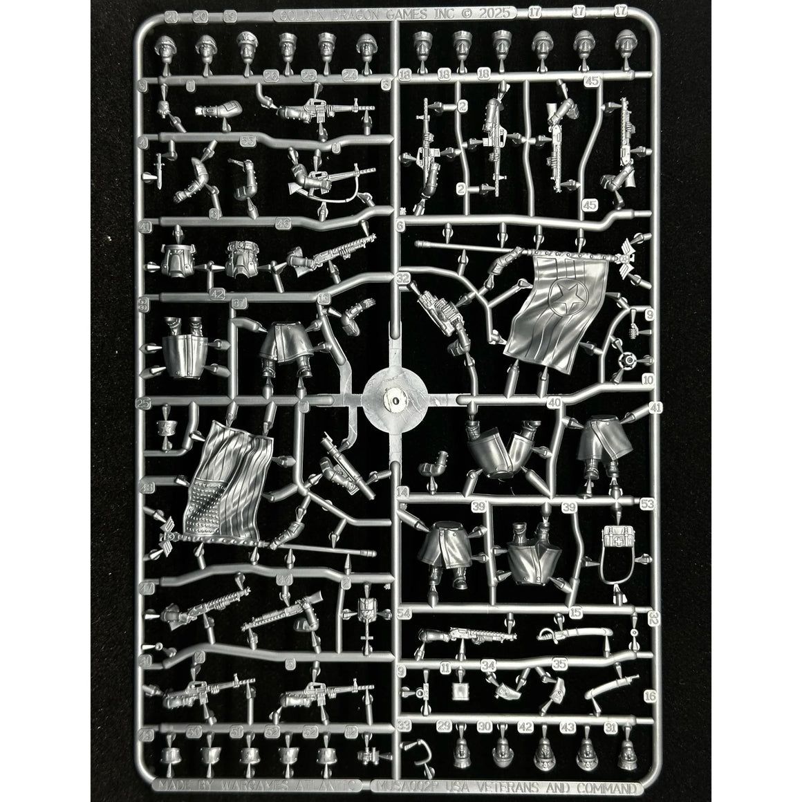 Wargames Atlantic Marcher USA Veterans and Command SINGLE SPRUE Empires at War