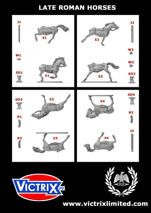 Victrix - Late Roman Unarmoured Cavalry Single Sprue  VXDA013 28mm plastic