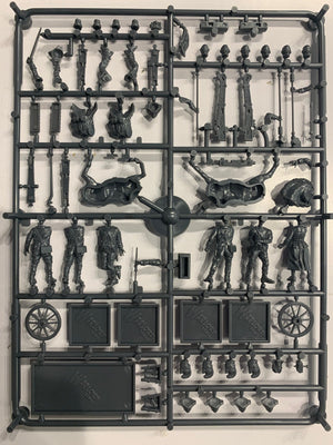 Black Powder AWI Field Artillery And Army Commander single sprue