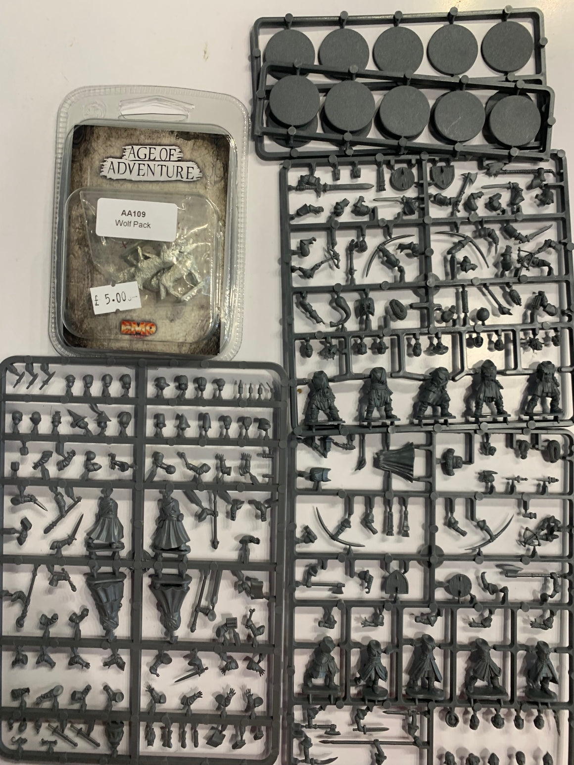 Frostgrave Wizards Soldiers Wolf Bundle 28mm D&D