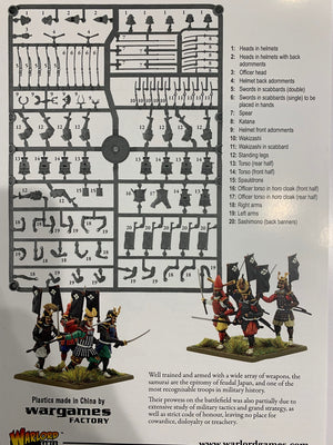 Pike & Shotte Samurai single sprue Warlord Games