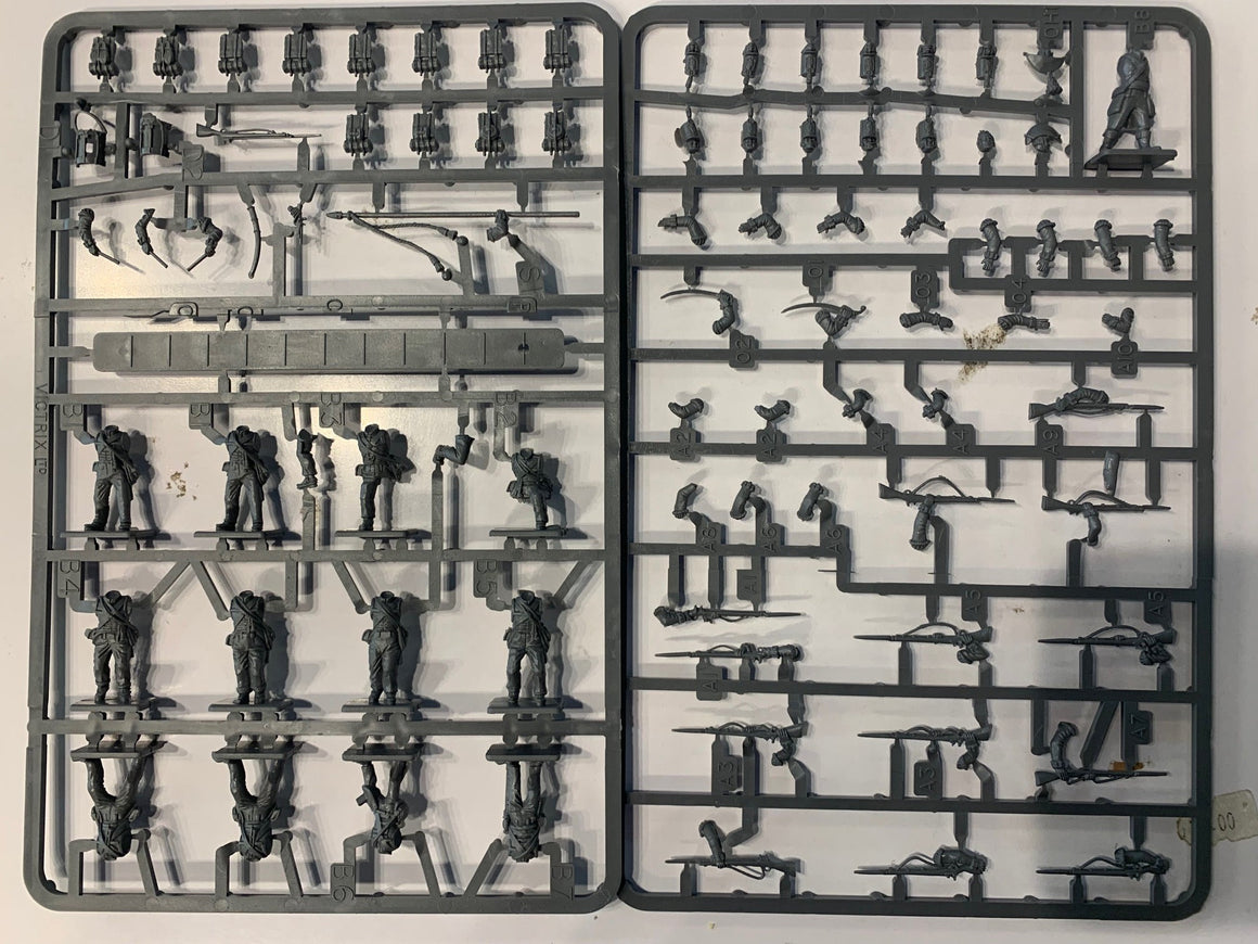 VX0004 - British Peninsular SINGLE SPRUE Infantry Flank Companies