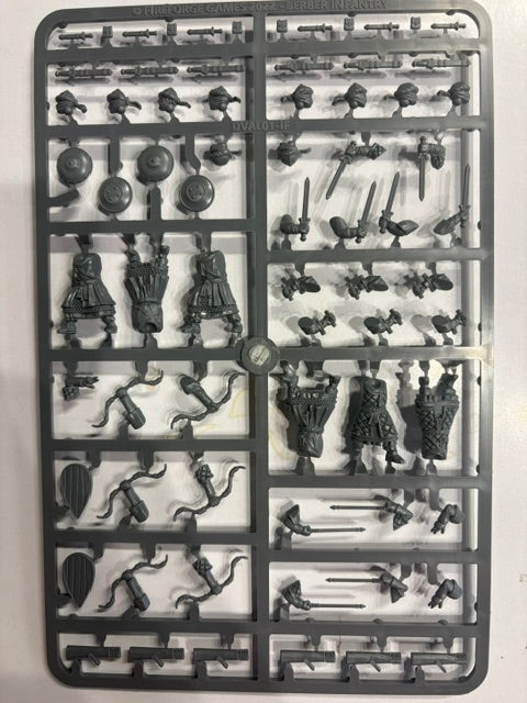 Deus Vult Berber Infantry SINGLE SPRUE Islamic infantry