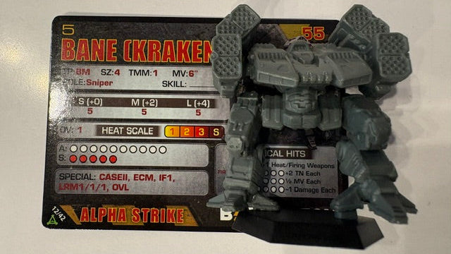 Battletech Bane Kraken single mech from Cat35490