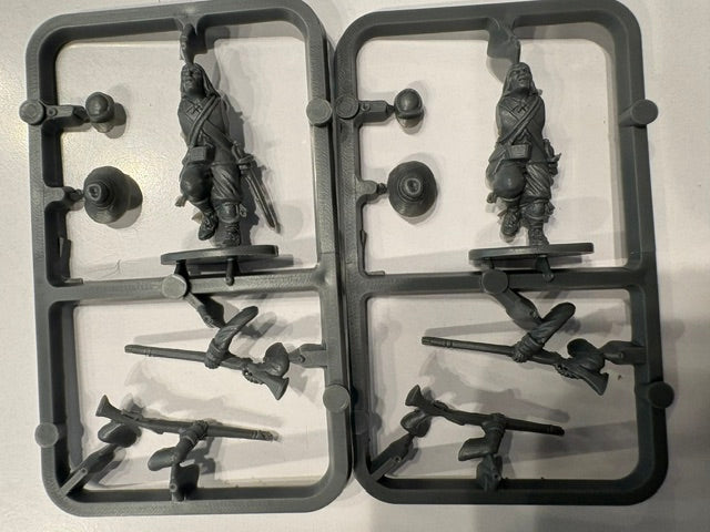 Pike & Shotte Firelock infantry skirmish sprue x 2 Warlord