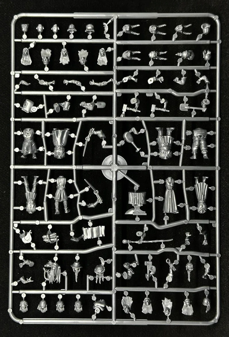 Wargames Atlantic SINGLE SPRUE Villagers (2) Elves & Dwarves Classic Fantasy