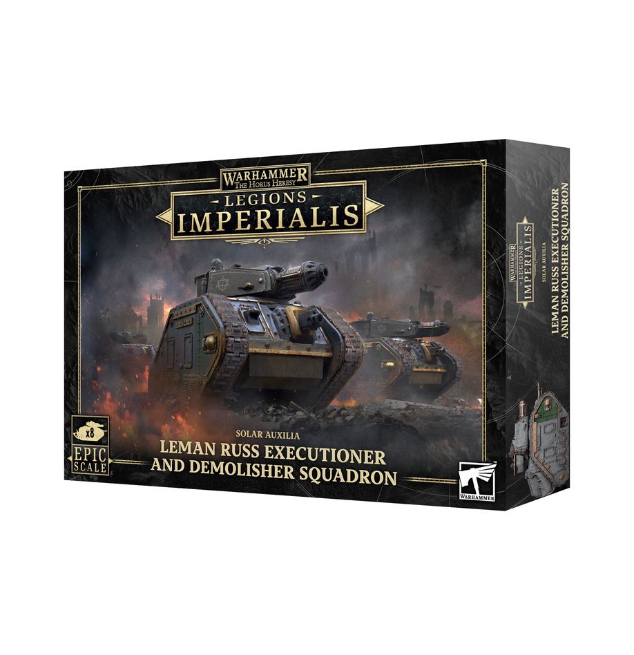Warhammer: The Horus Heresy - Legions Imperialis: Solar Auxilia Leman Russ Executioner and Demolisher squadron.