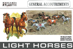 Wargames Atlantic Single Sprue Light Horses 28mm