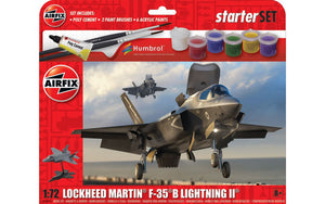 Airfix 1:72 Lockheed Martin F-35 B Lightning II Starter Set