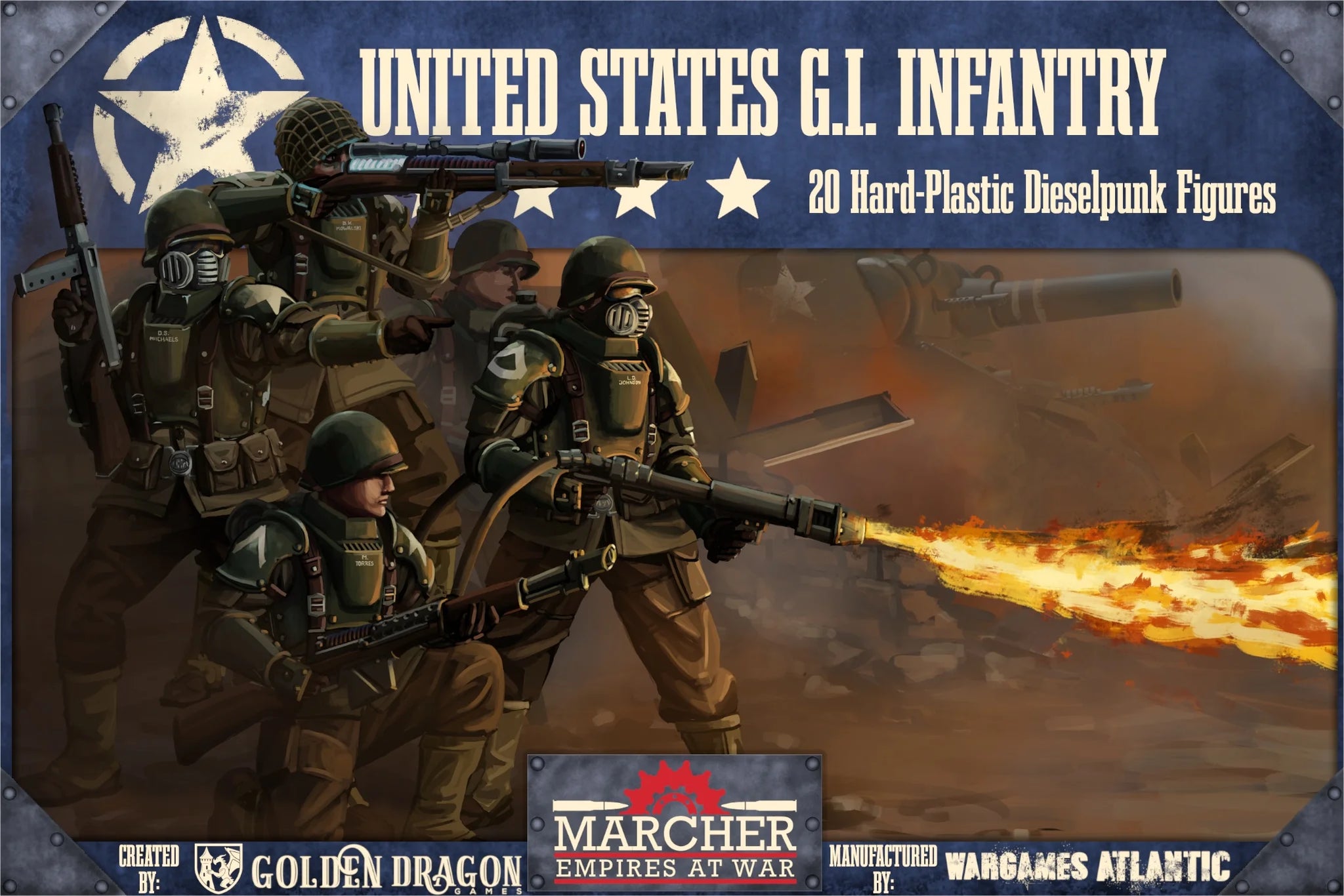 Wargames Atlantic Marcher United States Infantry Empires at War