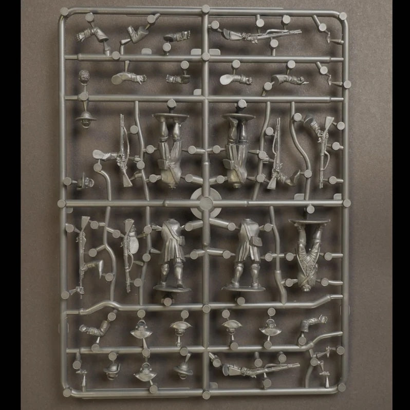 Wargames Atlantic AWI Minutemen SINGLE SPRUE Age of Reason 28mm