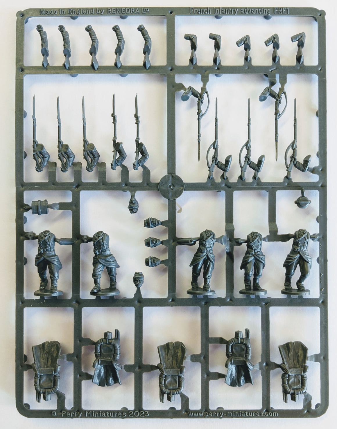 Perry Miniatures Franco-Prussian War - French Infantry Advancing sprue