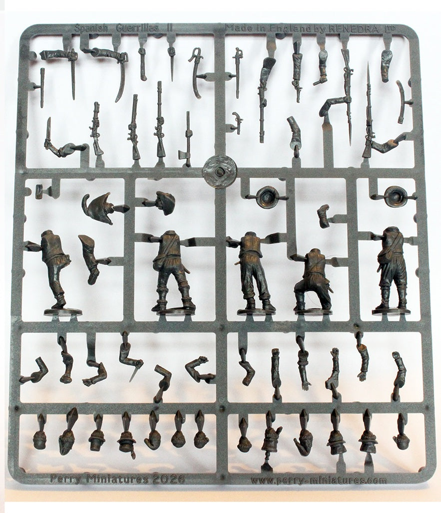Perry Miniatures Spanish SINGLE SPRUE Napoleonic Spanish Guerrillas 2