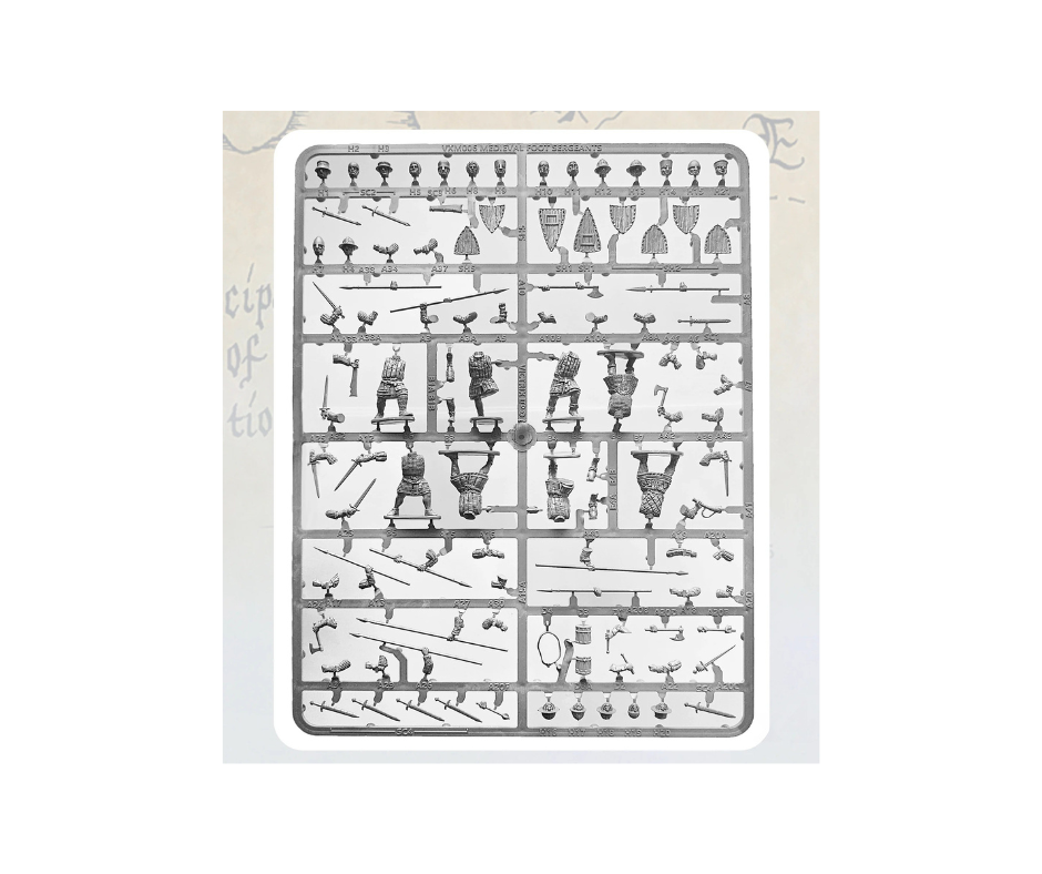 Victrix Medieval Foot Sergeants Single Sprue