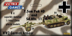 Victrix Pak 40 + Sd.Kfz.11 VG12026 Single sprue 1:144th 12mm