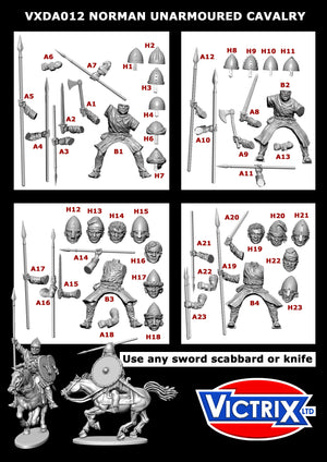 Victrix VXDA012 - Norman Unarmoured Cavalry sprue