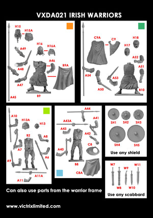 Victrix Dogs Victrix VXDA021 Dark Age Irish & Dogs - Wargames Emporium