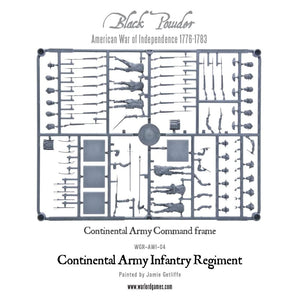 Black Powder AWI Continental Army Infantry Command single sprue
