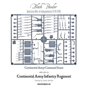 Black Powder AWI Field Artillery And Army Commander single sprue