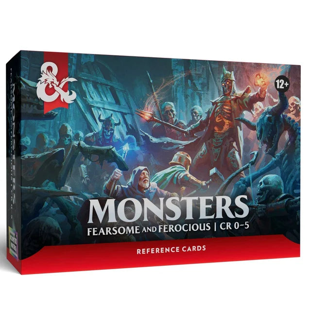 Dungeons & Dragons: Fearsome and Ferocious CR 0-5 Reference Cards