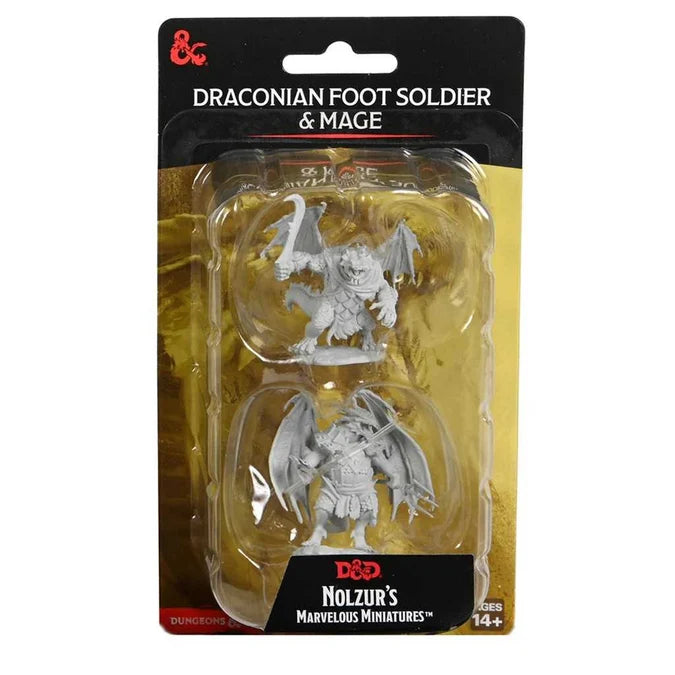 Nolzur's Marvelous Miniatures: Draconian Foot Soldier and Mage