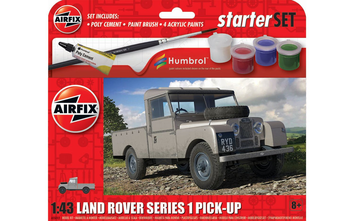 Airfix: 1:43 Land Rover Series 1 Pick-Up - Starter Set