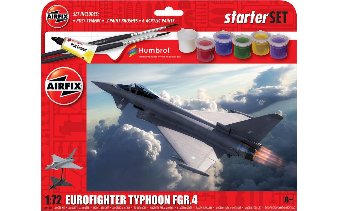 Airfix: 1:72 Eurofighter Typhoon FGR.4 Starter Set