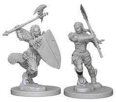 Female Half-Orc Barbarian - Pathfinder Battles Deep Cuts