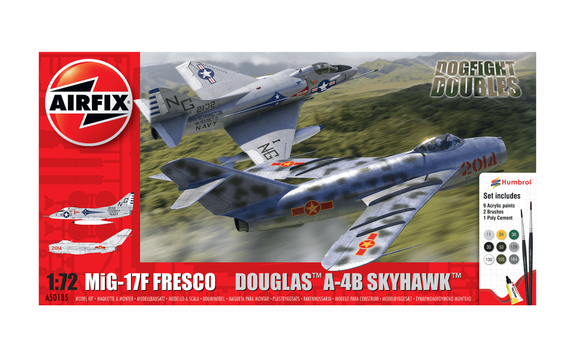 Airfix: 1:72 MiG-17F Fresco & Douglas A-4B Skyhawk - Dogfight Doubles