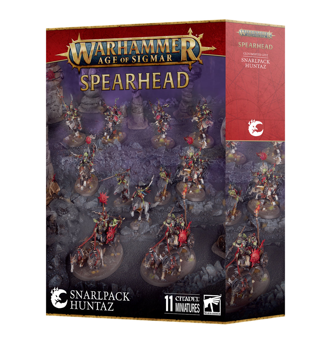 Age of Sigmar: Spearhead - Gloomspite Gitz: Snarlpack Huntaz