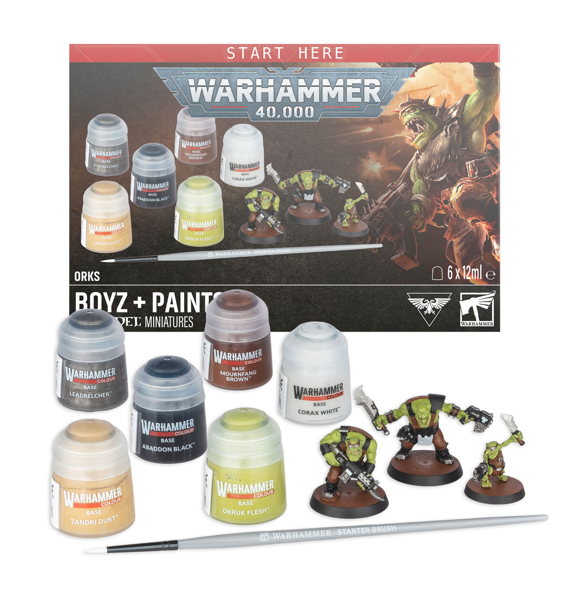 Warhammer 40,000: Orks - Boyz + Paints
