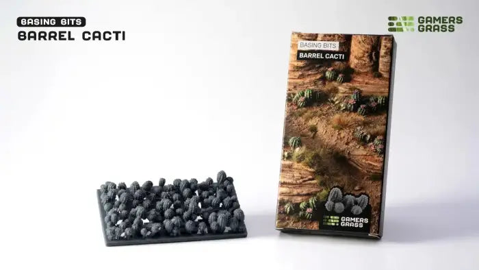 Gamer's Grass Basing Bits Barrel Cacti