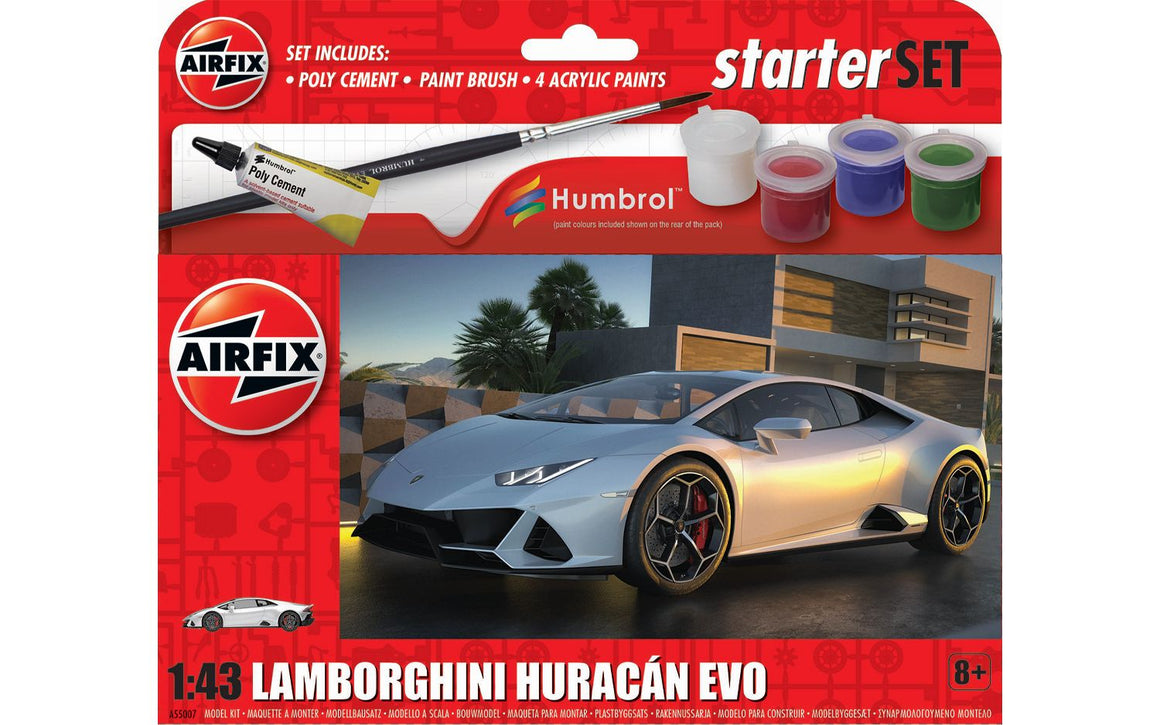 Airfix - 1:43 Lamborghini Huracan EVO Starter Set