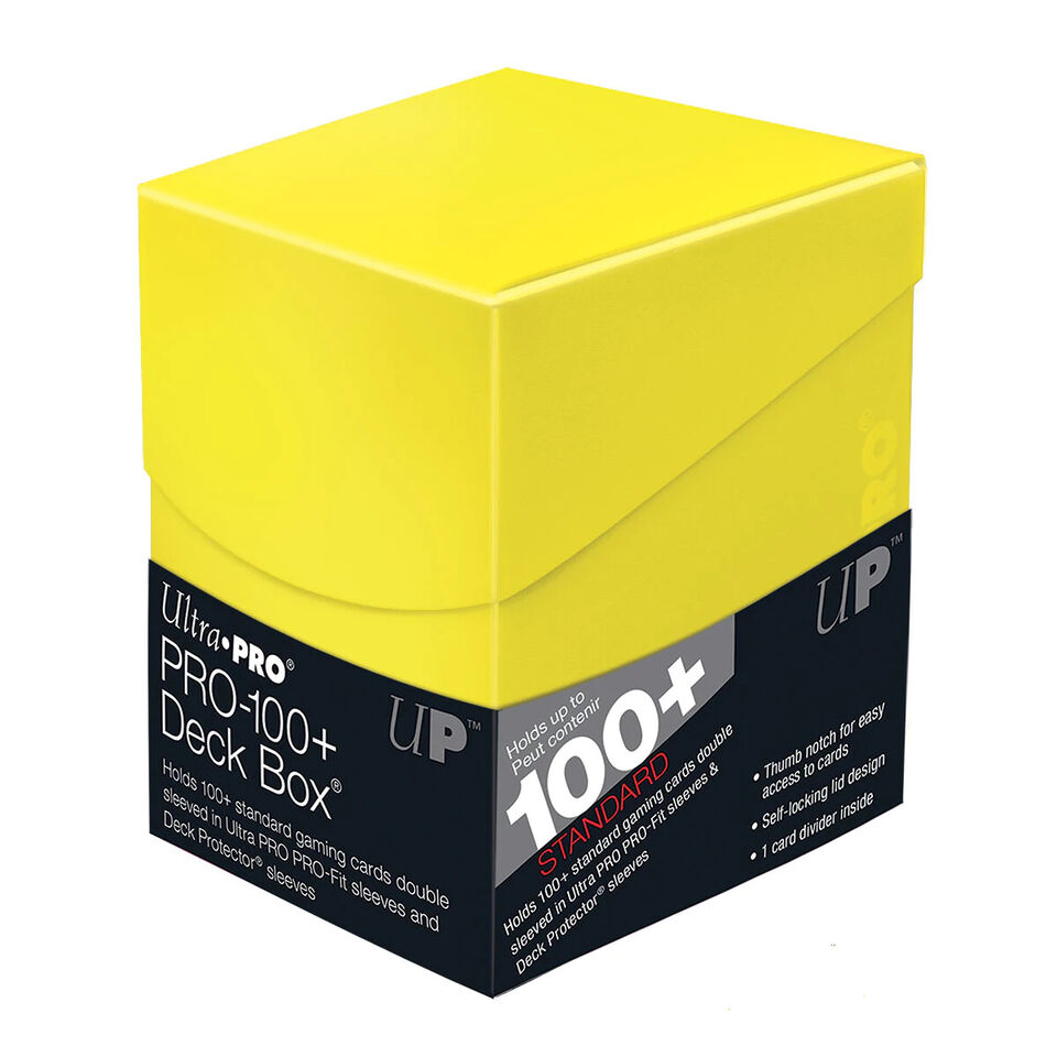 Ultra Pro: Eclipse - Pro100+ Deck Box - Lemon Yellow