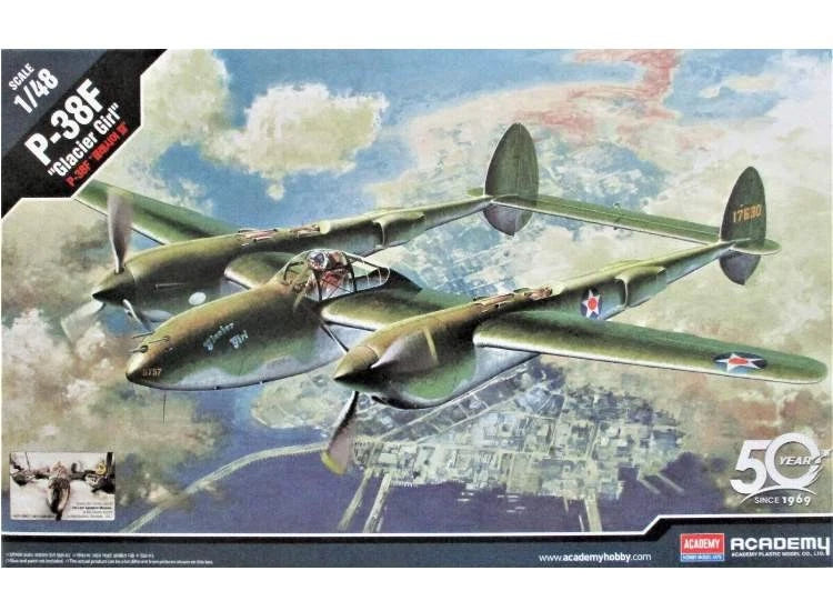 Academy: 1:48 P-38F Lighting "Glacier Girl"